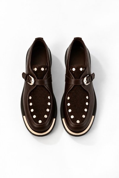 nope21shoess Palermo Brown Genuine Leather