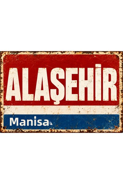 Lucena Alaşehir, Manisa – Placă metalică de perete vintage, placă decorativă ...