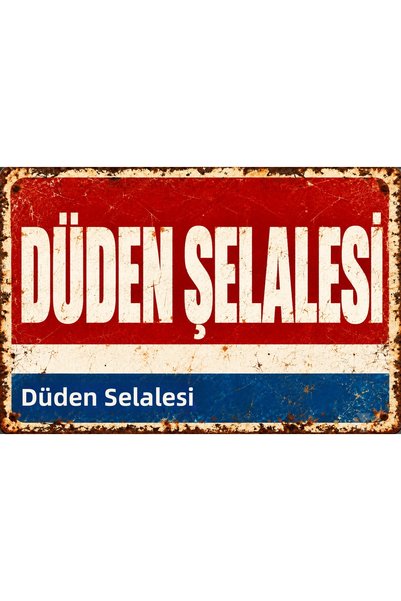 Lucena Cascada Düden, Antalya – Tablou decorativ de perete din metal cu aspec...