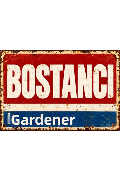 Lucena Bostancı, Istanbul – Placă decorativă de perete din metal în stil retr...