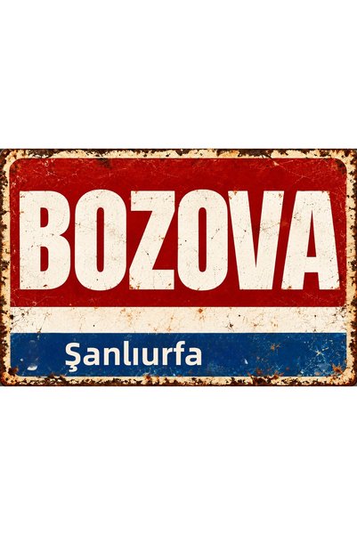 Lucena Bozova Şanlıurfa – Placă de perete metalică în stil retro-vintage, cu ...