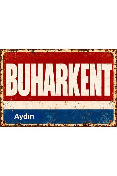 Lucena Buharkent Aydın – Tablou decorativ de perete din metal în stil retro v...