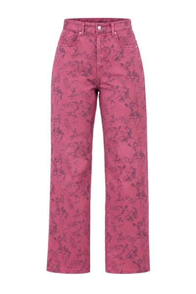 Trendyol Kollektion Rosa Baggy-Jeans mit niedriger Taille TWOAW27JE00358