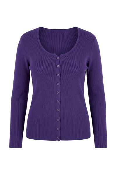Trendyol Kollektion Pflaumenfarbener Premium-Garn-/Spezialgarn-Strickpullover...