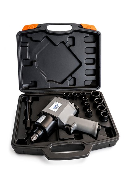 trusty TT130B 1/2 İnç Havalı Somun Sökme Sıkma Seti 10 Lokmalı Çantalı (12F01B6)