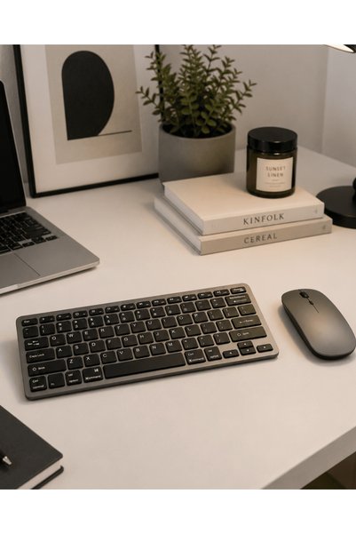 MyBest Sessiz Kullanım Sunan Bluetooth Klavye Mouse Seti Çoklu Cihaz Uyumlu