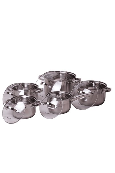 Kamille Set de oale din oțel inoxidabil, 10 piese