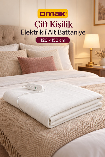 Wexta Çift Kişilik Kademeli Kumandalı Elektrikli Battaniye Elektrikli Yatak I...