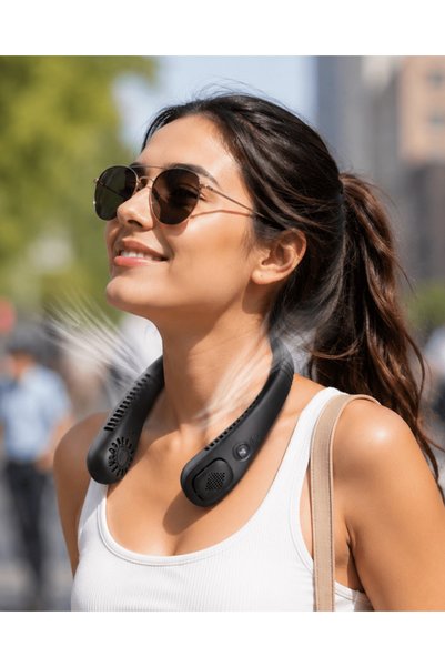Eco Lounge 5 Modlu 4 Fanlı Uzun Şarj Süreli Boyun Askılı Taşınabilir Fan