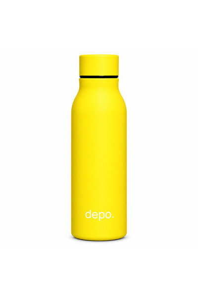 Depo Double-Wall Stainless Steel Vacuum Insulated Water Bottle (500 ml) - Hot...
