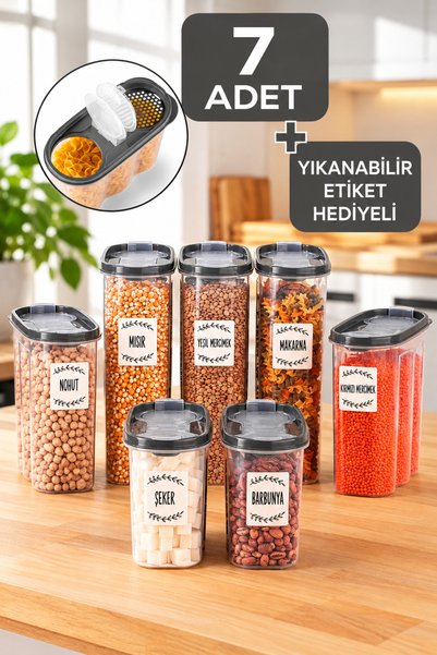 Miami Home 7-Piece Oval Food Container Total 13 Lt