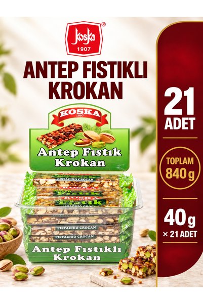 Koska 21x40 Antep Fıstıklı Krokan