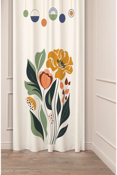 GREENDECOR Minimalist, moale, simplu, pastel, frunze, boem, design special, d...