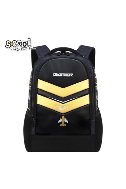 S COOL Rucsac ergonomic școlar, 40x29x14 cm, GAMER-NEVER QUIT - S-COOL
