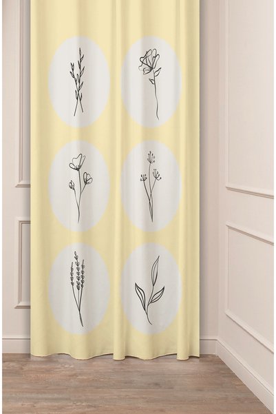 GREENDECOR Minimalist, moale, simplu, pastel, frunze, boem, design special, d...