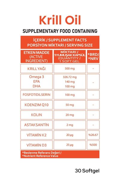 pharmaboost Krill Oil 500 Mg Astaxanthin Omega 3 + Coenzyme Q10 + D3 & K2 – 30 Softgels