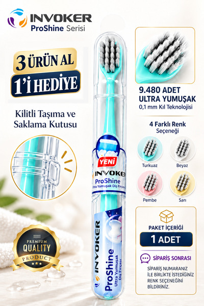 INVOKER Ultra Soft 9480 Sensitive Toothbrush Ultra Soft Toothbrush Special To...