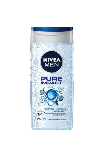 NIVEA Αφρόλουτρο, Νιβέα, 250 ml Ανδρικό Pure Impact