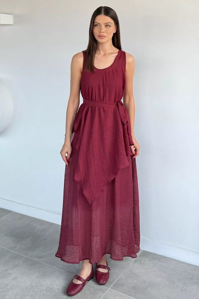 TOZLU Perry Women's Blouse Combination Adjustable Strap Dress