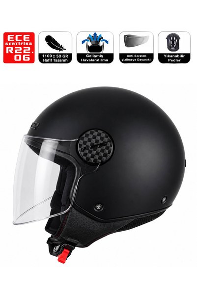 LS2 LS2OF558 Sphere Lux II 558-06 Motor Kaskı Mat Siyah