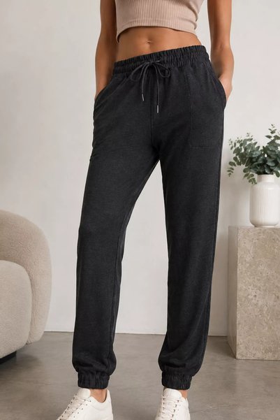 TOZLU Pantaloni de trening jogger pentru femei cu picior elastic