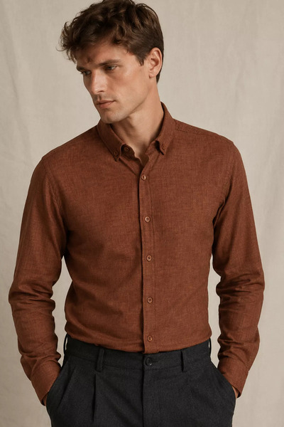 TOZLU Men's Long Sleeve Shirt