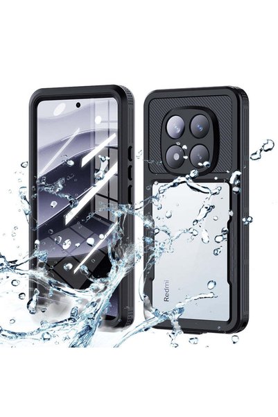 ShellBox Husă pentru Xiaomi Redmi Note 14 Pro 5G, impermeabilă IP68, negru - ...