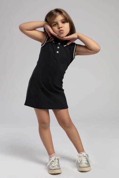 Lee Cooper Tia Girl's Dress Navy Blue