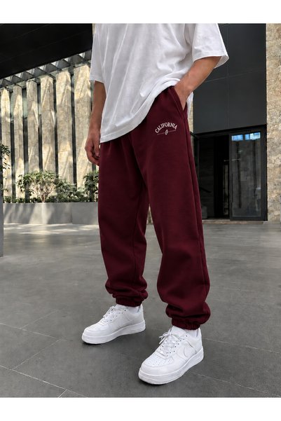 Boi Pantaloni de trening (joggers) din California cu imprimeu cu dungi și pun...