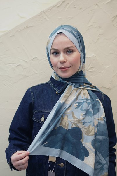 efdal şal eşarp Aura Pattern Premium Tensel Shawl