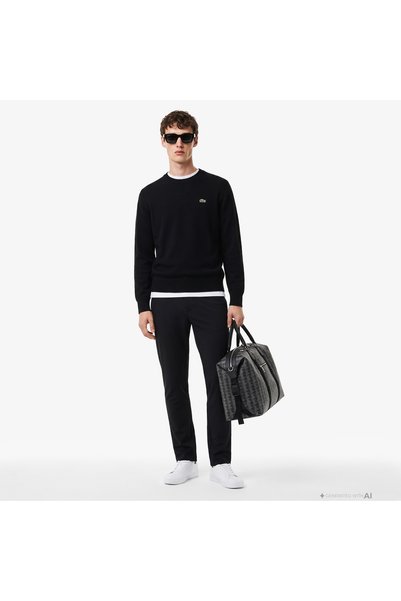 Lacoste Erkek Slim Fit Siyah Chino Pantolon