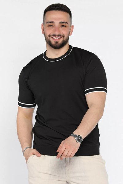 TOZLU Crew Neck Men's Knitwear T-Shirt
