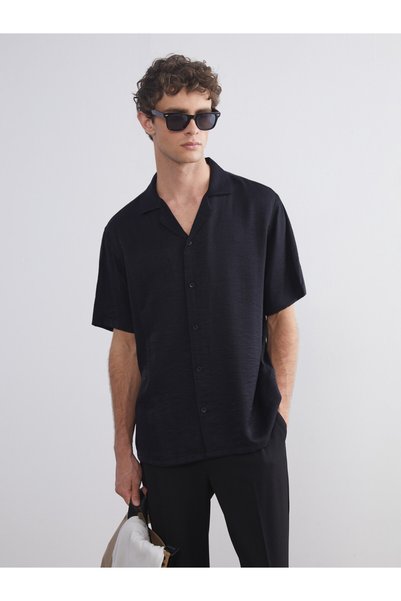 LC Waikiki Standard Fit Cuban Roba Collar Short Sleeve Men's Shirt from Uzg S...