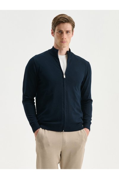 LC Waikiki Normal Fit Upright Roba Collar Men's Knitwear Cardigan from Uzg St...