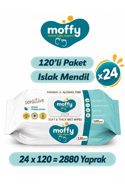Moffy Islak Mendil (120 x 24) 2880 Yaprak