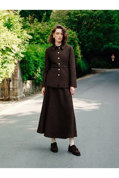 LC Waikiki Timeless Clothing & Timeless Choices Textured Flared Skirt with Zi...