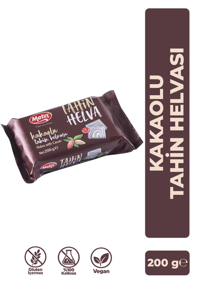 METIN Kakaolu Helva 200 Gr Paket