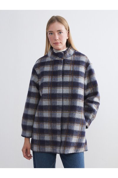 LC Waikiki High-Quality Pieces from Çelebi Store: Women's Checked Melton Embr...