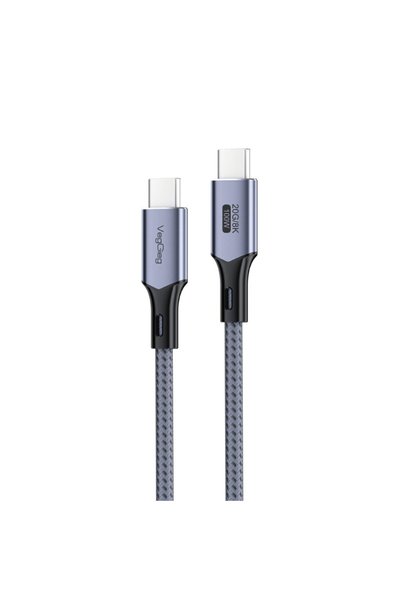 Veggieg 100W 5A USB3.2 Gen 2 20 Gbps 8K 60Hz Type-C Görüntü Şarj ve Data Kablosu 3 Metre