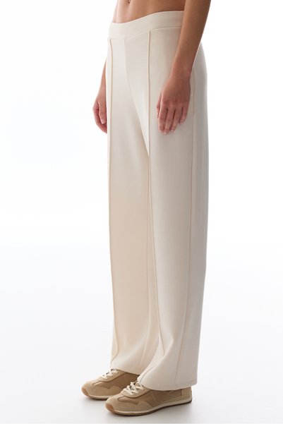 Penti Ecru Modal High Waist Straight Leg Pants