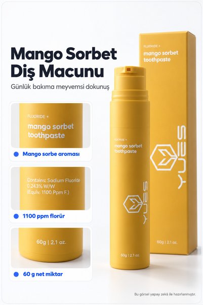 YUES Mango Sorbet Flavored Whitening Toothpaste