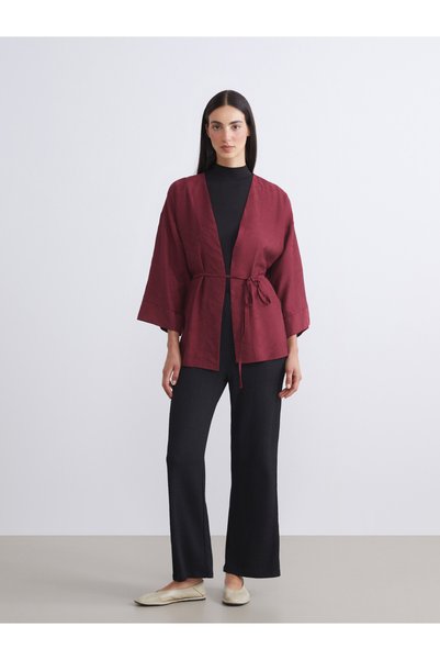 LC Waikiki Özmarka New Season Elastic Waist Textured Women's Trousers