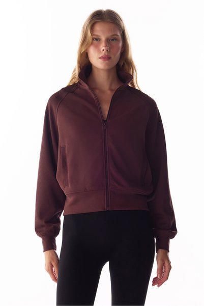 Penti Kahverengi Modal Fitilli Uzun Kollu Sweatshirt