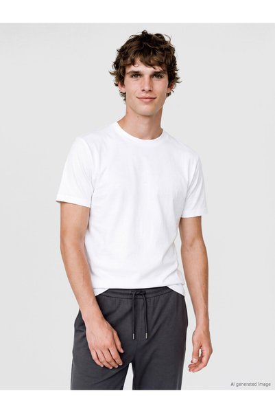 LC Waikiki Trendy Picks from Kübra Butik: Slim Fit Modal Fabric T-shirt /02