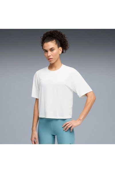Puma Cloudspun Relaxed Women's White Training T-Shirt 52745702