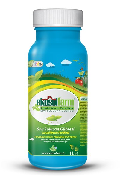 EkosolFarm Organik Sıvı Solucan Gübresi 1 Litre Tüm Bitkilerde Kullanıma Uygu...