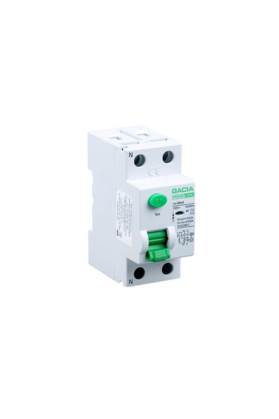 Gacia Residual current circuit breaker, 6kA, 25A, 300mA, 2P, AC type