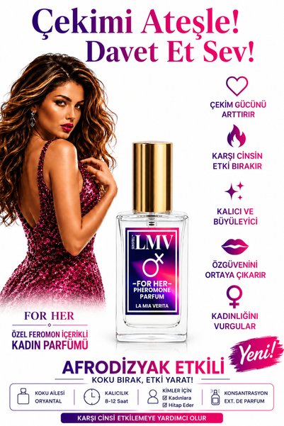 la mia verita Feromon Özlü Parfüm – Etkili Çekici Sensfeel™ For Her Extrait 1...