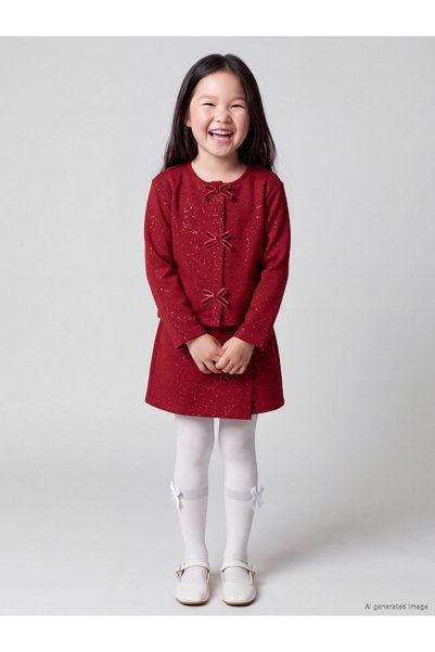 LC Waikiki Timeless Clothing & Timeless Choices Bow Detail Girls' Set