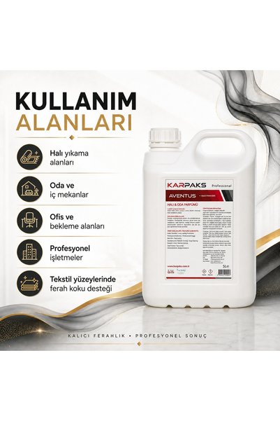 KARPAKS Aventus Halı ve Oda Parfümü 5 L Kalıcı Ferah Koku Profesyonel Kullanım